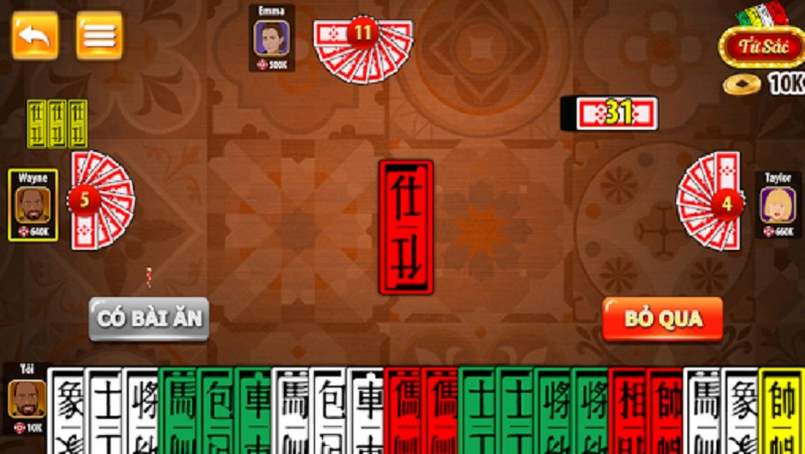 Chơi bài tứ sắc với hình thức trực tuyến